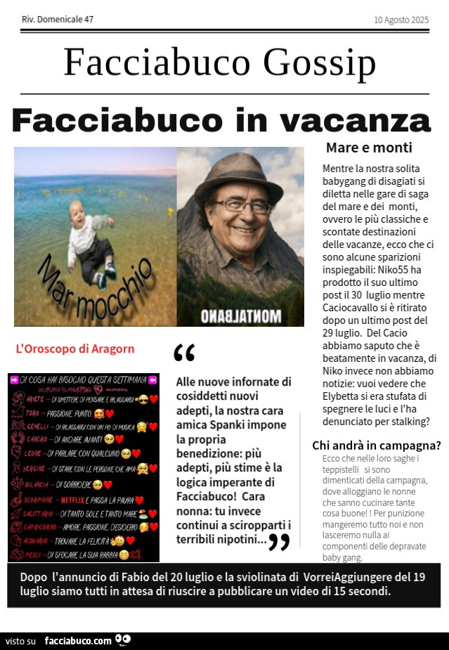 Facciabuco Gossip 47