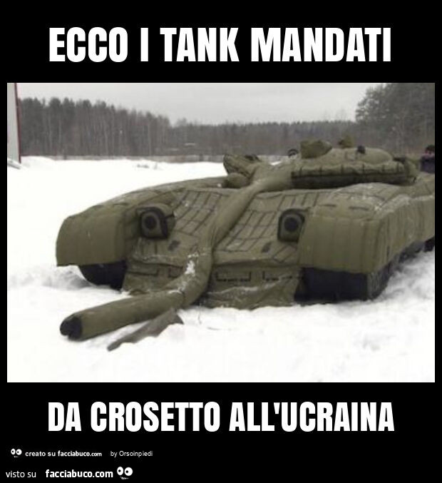 Ecco i tank mandati da crosetto all'ucraina