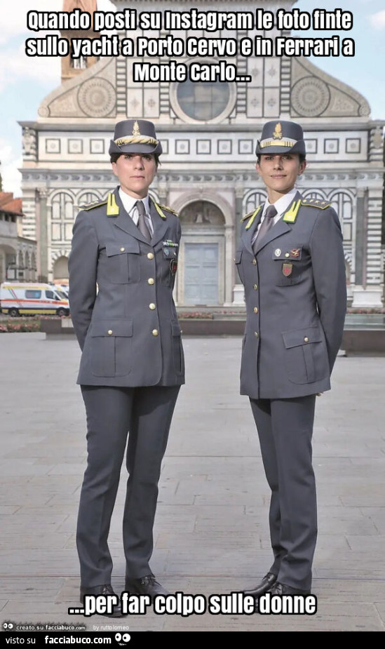 Quando posti su instagram le foto finte sullo yacht a porto cervo e in ferrari a monte carlo… per far colpo sulle donne