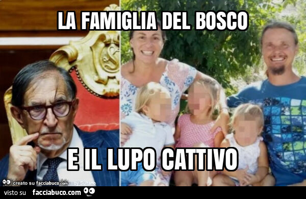 La famiglia del bosco e il lupo cattivo