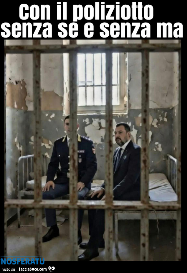 Con il poliziotto senza se e senza ma