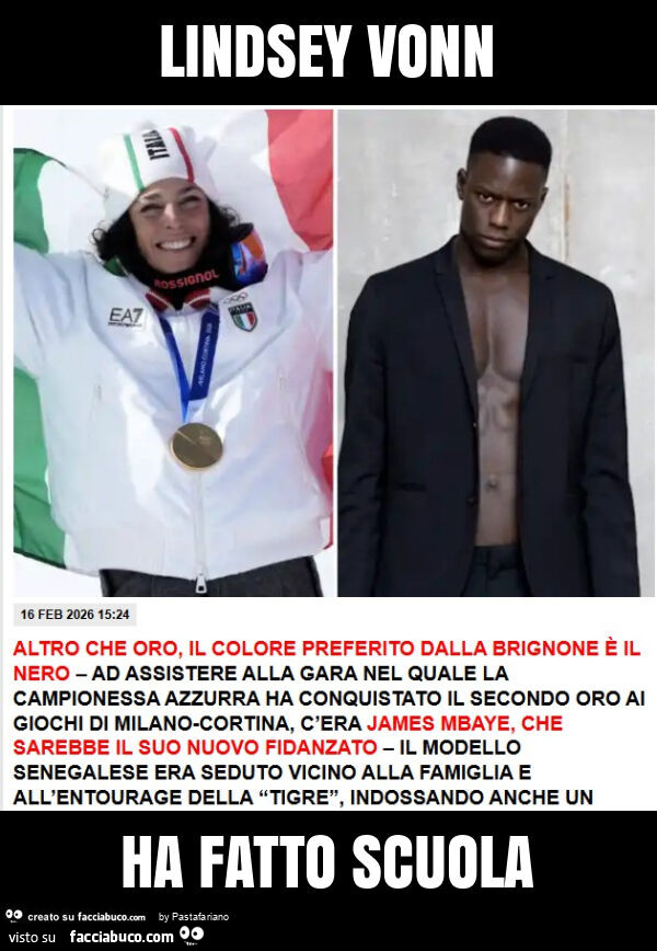 Lindsey vonn ha fatto scuola