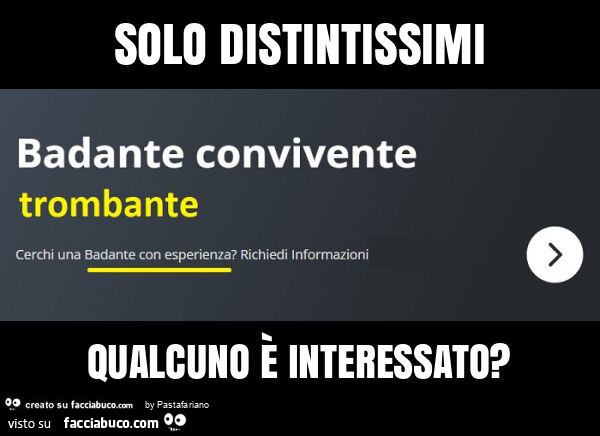 Solo distintissimi qualcuno รจ interessato?