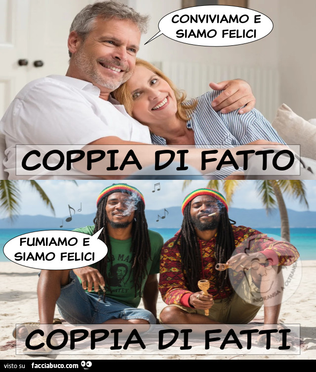 Coppia di fatto VS coppia di fatti