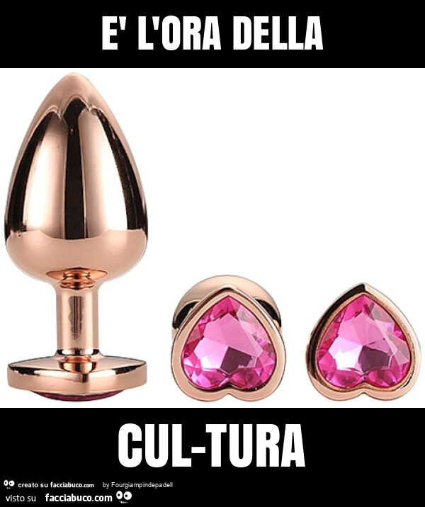 È l'ora della cul-tura