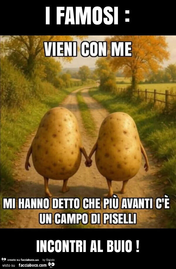 I famosi: incontri al buio