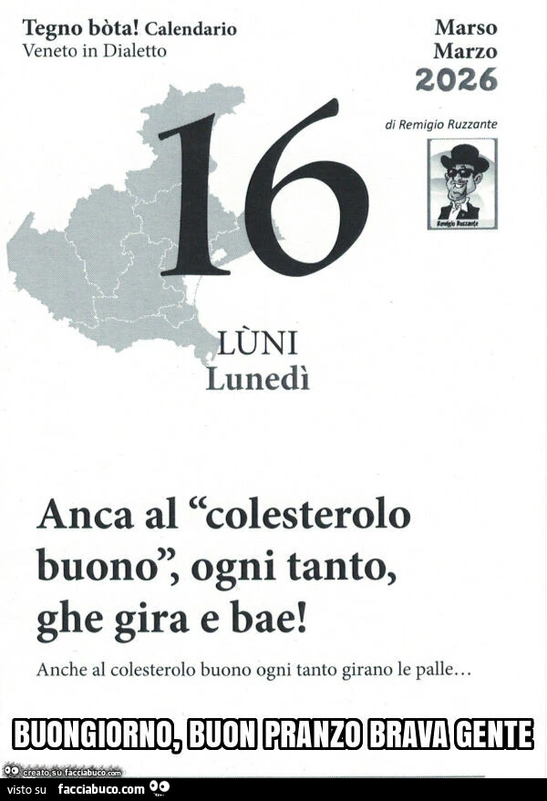 Anca al colesterolo buono, ogni tanto, ghe gira e bae! Anche al colesterolo buono ogni tanto girano le palle