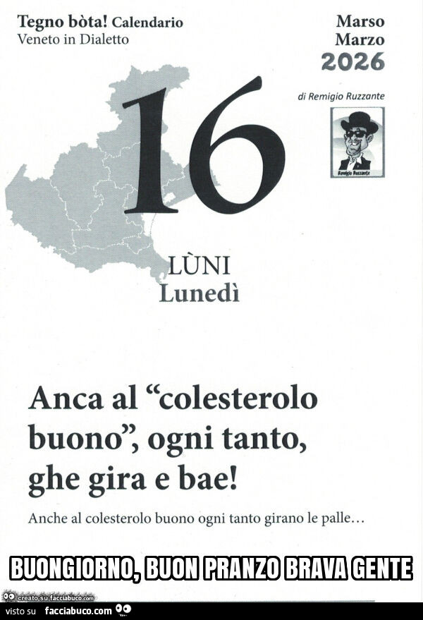 Buongiorno, buon pranzo brava gente