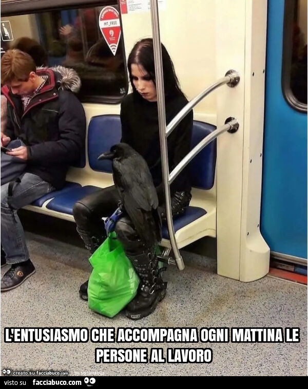 L'entusiasmo che accompagna ogni mattina le persone al lavoro