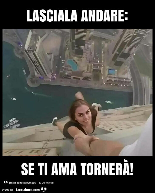 Lasciala andare: se ti ama tornerà