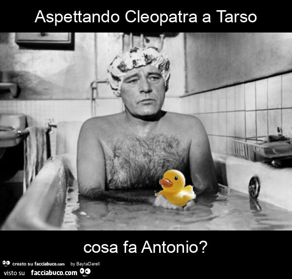 Aspettando Cleopatra a Tarso cosa fa Antonio? Richard Burton in una foto (ritoccata da me) di Terry òNeal, 1969