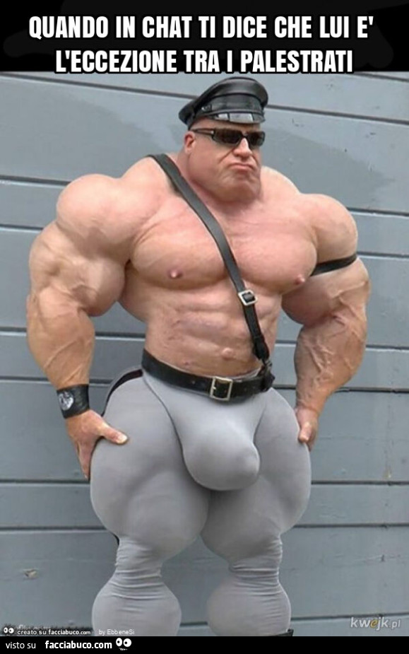 Quando in chat ti dice che lui è l'eccezione tra i palestrati