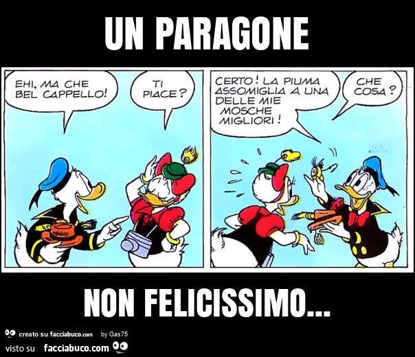 Un paragone non felicissimo