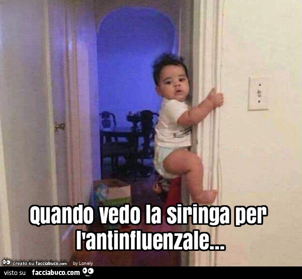 Quando vedo la siringa per l'antinfluenzale…