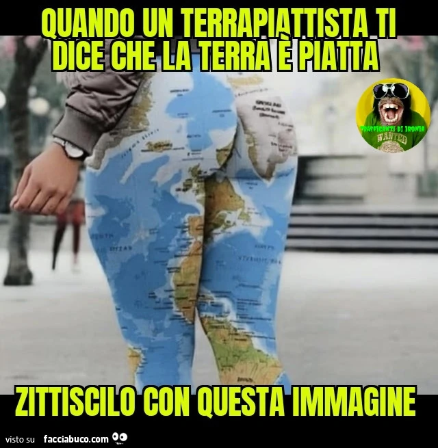 Quando un terrapiattista ti dice che la terra è piatta zittiscilo con questa immagine