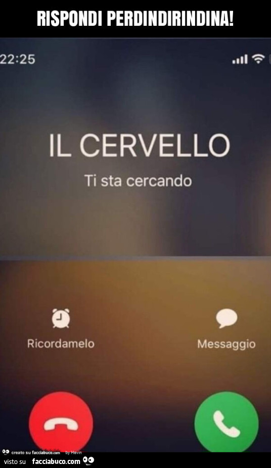 Rispondi perdindirindina