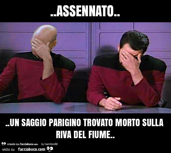 Assennato… un saggio parigino trovato morto sulla riva del fiume