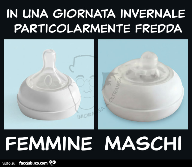 In una giornata invernale particolarmente fredda