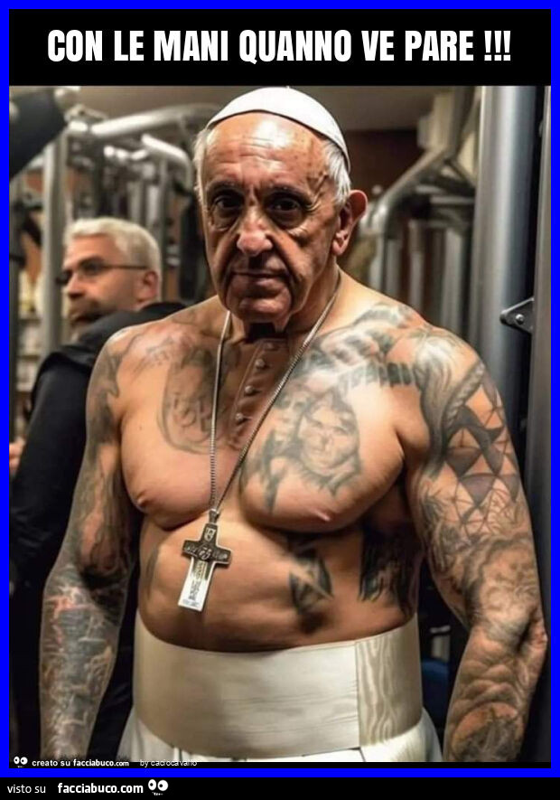 Con le mani quanno ve pare