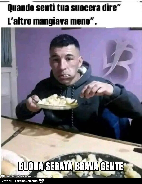 Buona serata brava gente