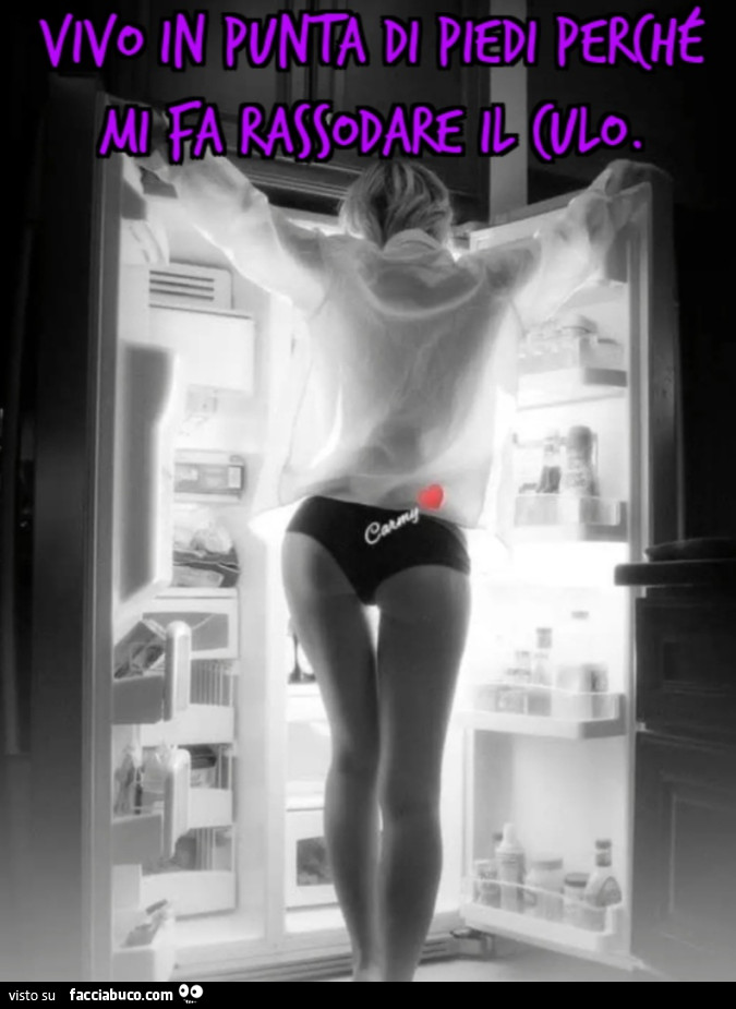 Ivo in punta di piedi perché mi fa rassodare il culo