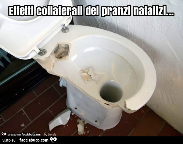 Effetti collaterali dei pranzi natalizi&hellip;