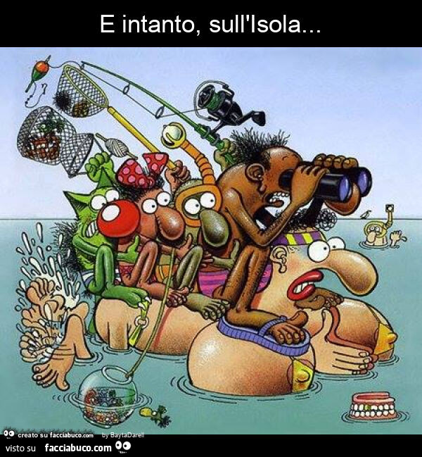 E intanto, sull'isola. Courtesy Édika