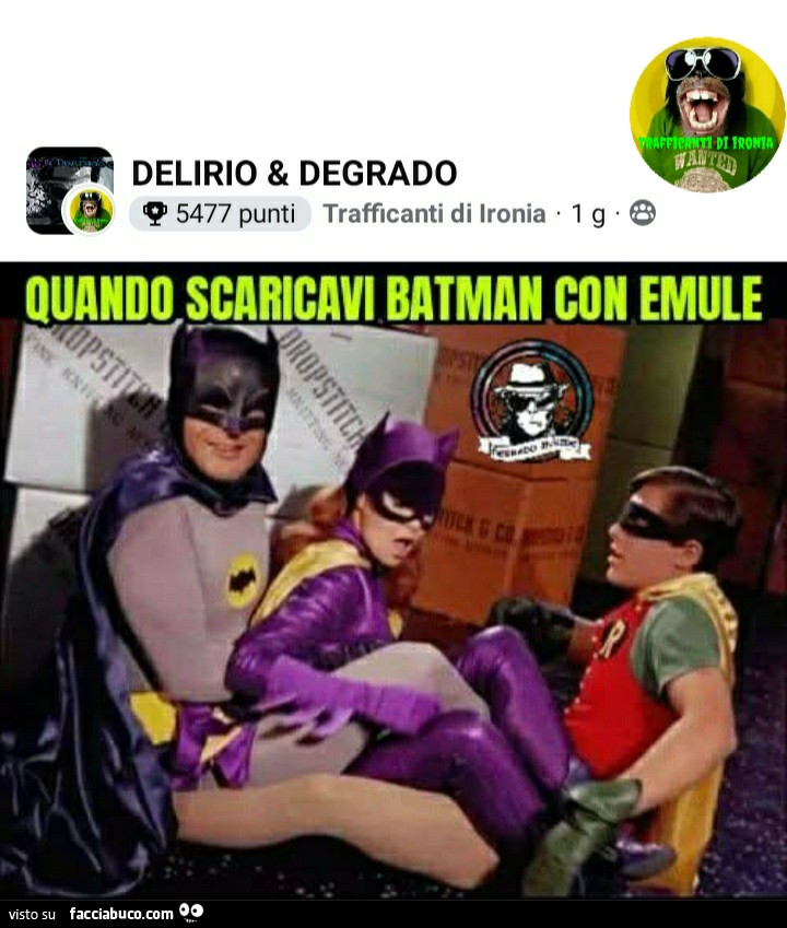 Quando scaricavi batman con emule