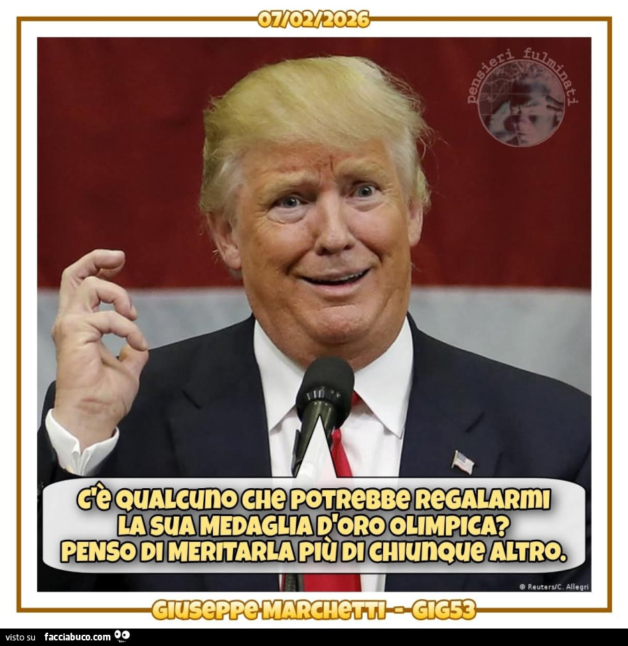 Trump nobel olimpiadi medaglia d'oro