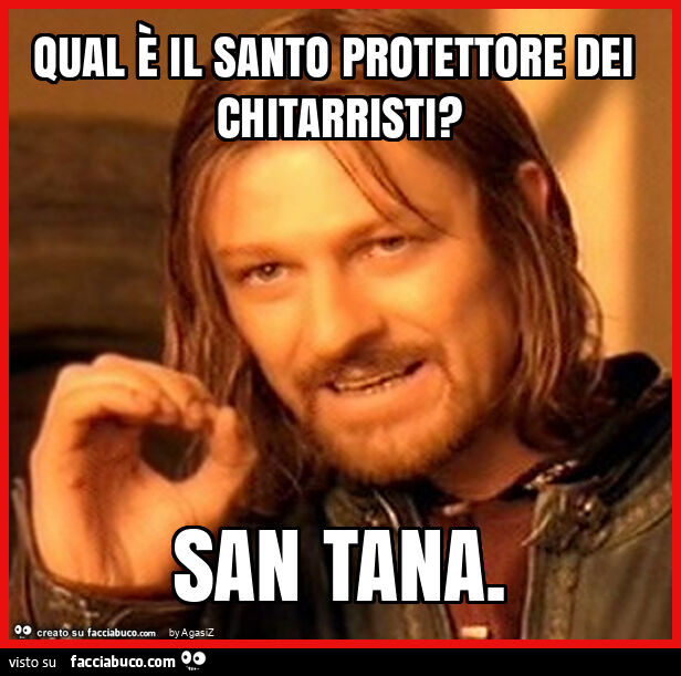 Qual è il santo protettore dei chitarristi? San tana