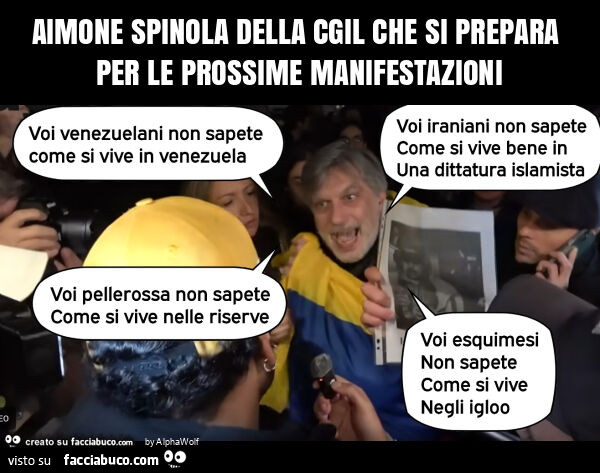 Aimone spinola della cgil che si prepara per le prossime manifestazioni