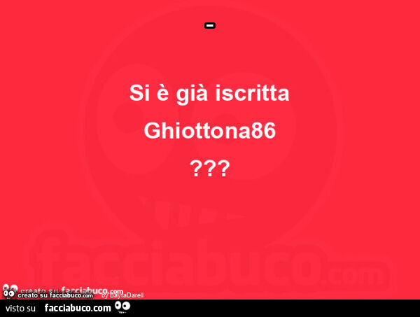 Si è già iscritta Ghiottona86?
