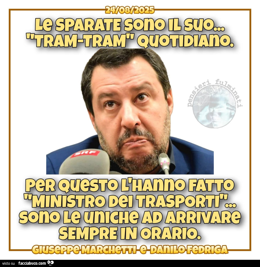 Salvini Macron ministro trasporti sparate