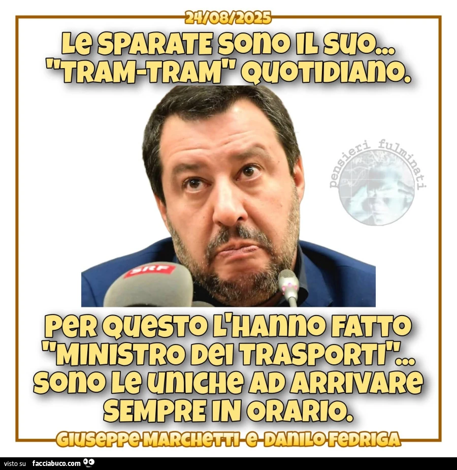 Salvini Macron ministro trasporti sparate