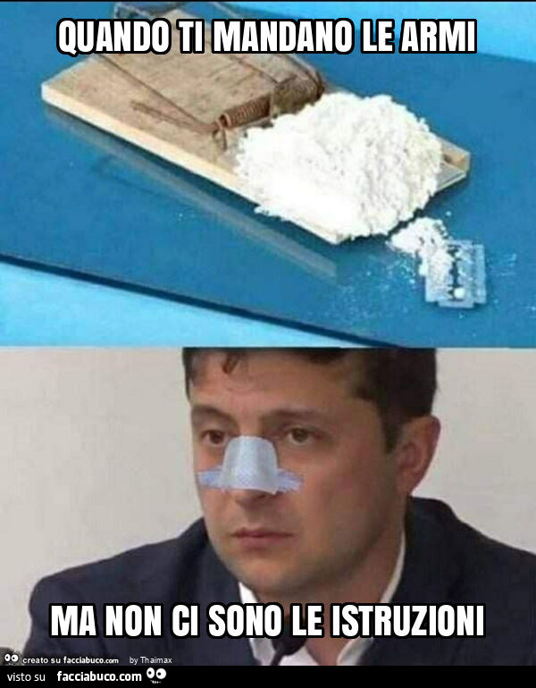 Quando ti mandano le armi ma non ci sono le istruzioni