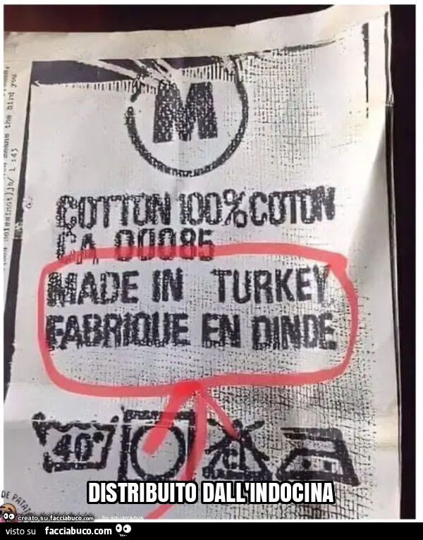 Distribuito dall'indocina