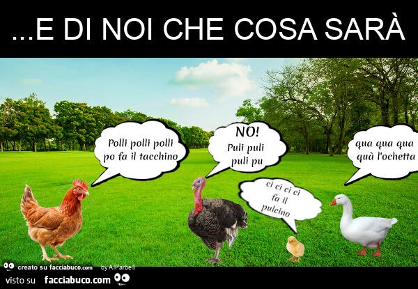 E di noi che cosa sarร