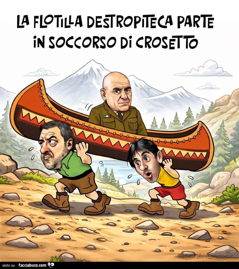 È partita flottiglia destropiteca