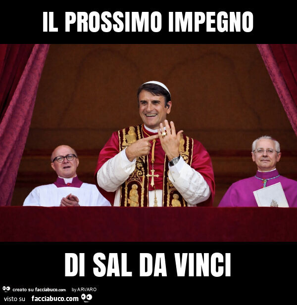 Il prossimo impegno di sal da vinci