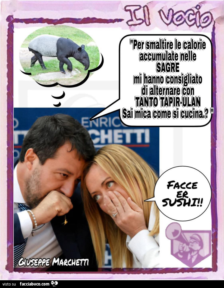 Salvini meloni sagre tapirulan