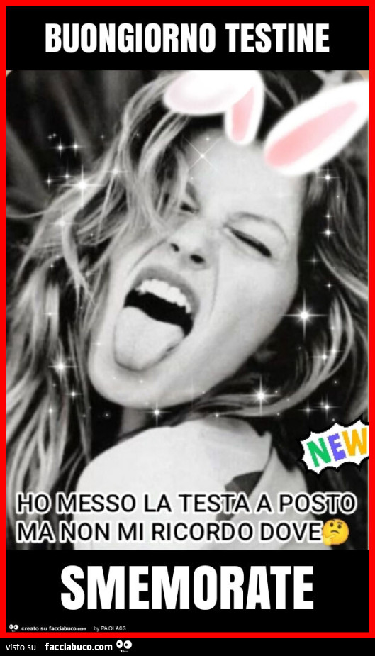 Buongiorno testine smemorate