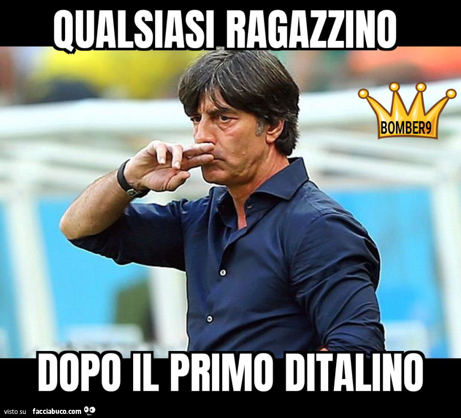 Qualsiasi ragazzino dopo il primo ditalino