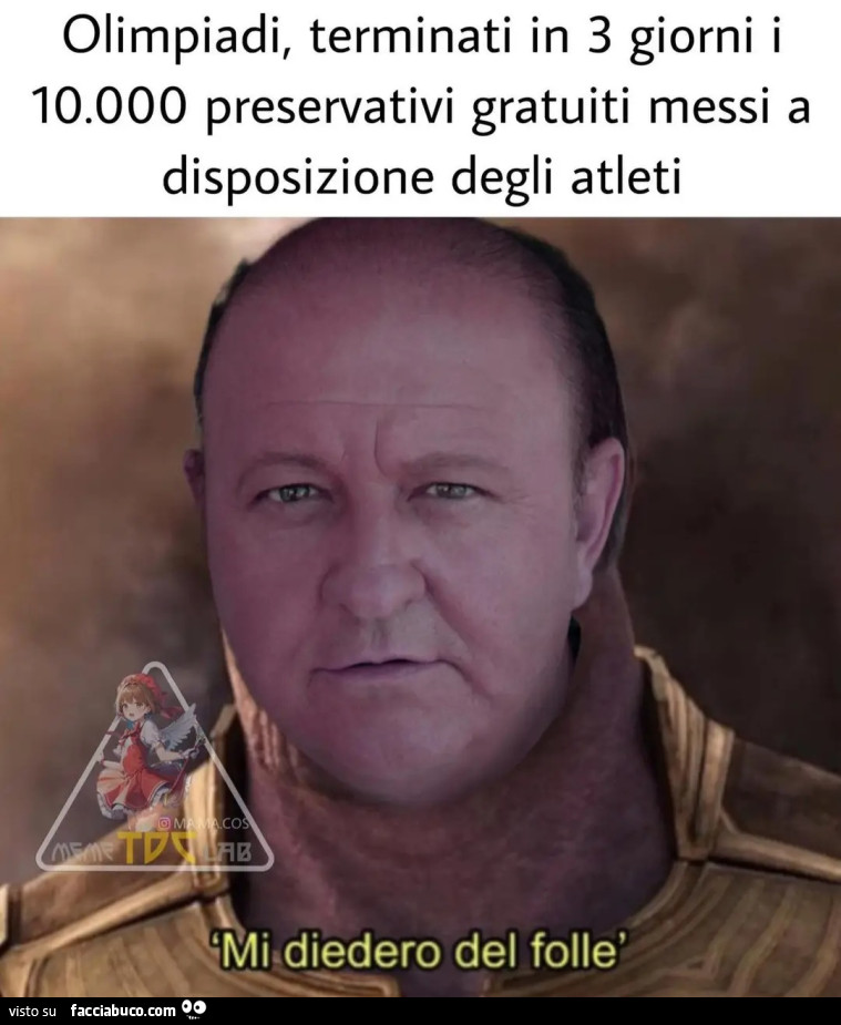 Olimpiadi terminati in 3 giorni i 10000 preservativi gratuiti messi a disposizione deli atleti mi diedero del folle massimo boldi