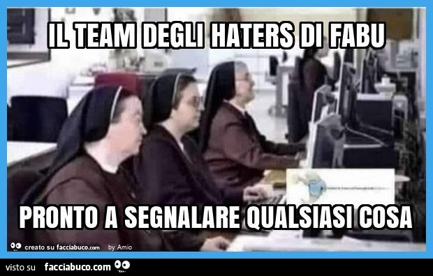Haters segnalatori di facciabuco