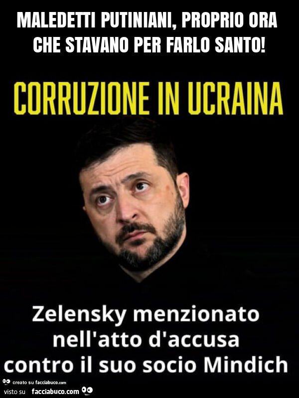 Maledetti putiniani, proprio ora che stavano per farlo santo