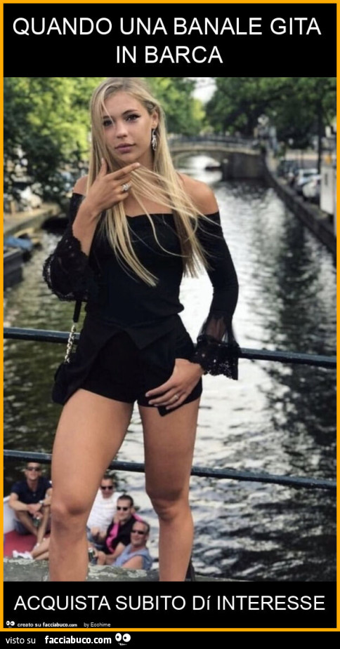 Quando una banale gita in barca acquista subito dí interesse