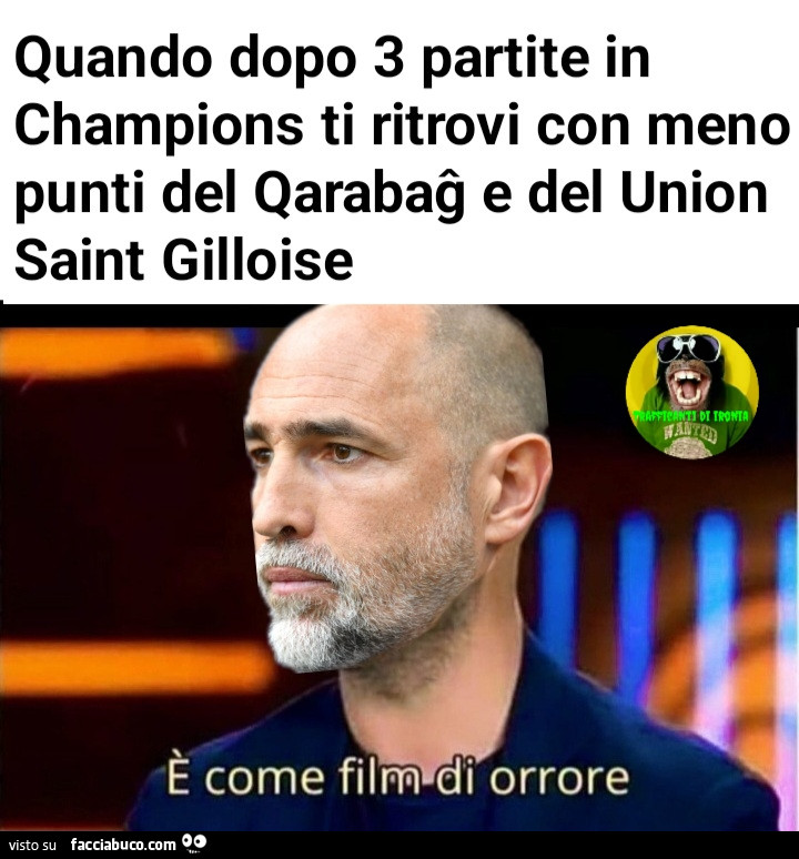 Quando dopo 3 partite in Champions ti ritrovi con meno punti del Qarabaĝ