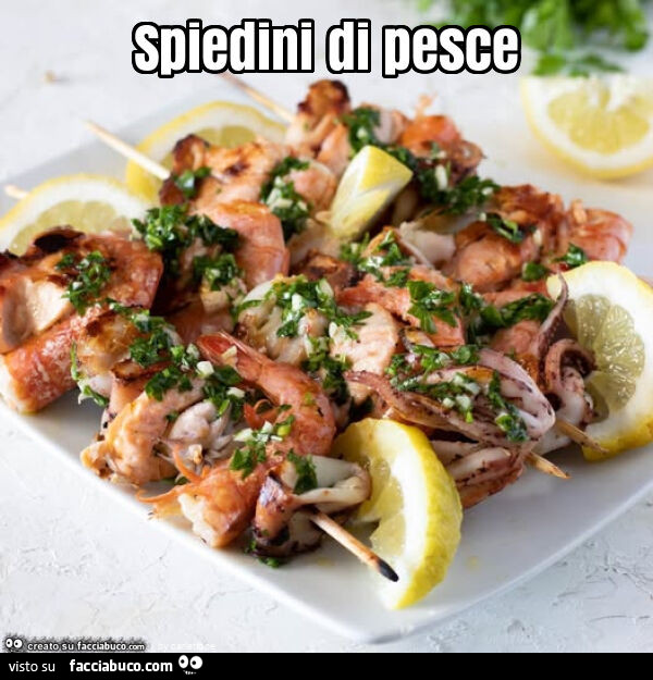 Spiedini di pesce
