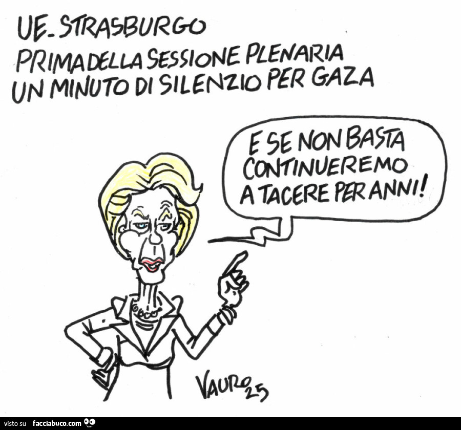 UE. Strasburgo prima della sessione plenaria un minuto di silenzio per Gaza