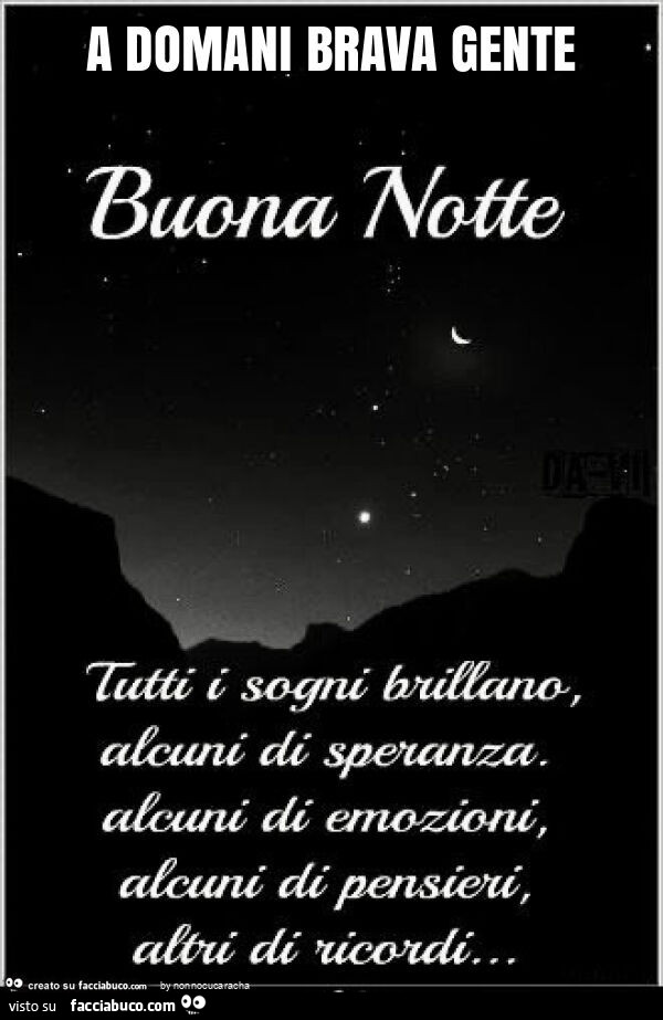 A domani brava gente